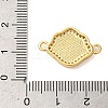 Rack Plating Brass Micro Pave Clear Cubic Zirconia Diamond Links KK-K385-108G-4