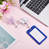 2Pcs 2 Colors Acrylic Bowknot Retractable Badge Reel AJEW-HY0002-36-4