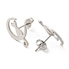 Tarnish Resistant 304 Stainless Steel Stud Earrings for Women LS-EJEW-F320-03P-2