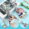 100Pcs 4 Styles Rectangle Plastic Candy Bags ABAG-WH20013-19F-3