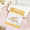 5 Pairs 5 Style Brass Micro Pave Clear Cubic Zirconia Hoop Earrings EJEW-BBC0002-01-5