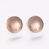 Ion Plating(IP) 304 Stainless Steel Stud Earring Findings STAS-K184-03-01RG-1