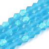 Imitate Austrian Crystal Bicone Frosted Glass Beads Strands EGLA-A039-T3mm-MB19-1