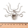 Halloween Alloy Rhinestone Adjustable Cuff Open Rings LS-RJEW-P162-01P-3