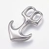 Non-Tarnish 304 Stainless Steel Leather Cord Clasps LS-STAS-P124-09P-2