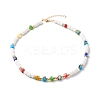 Polymer Clay Beaded Necklaces NJEW-JN03576-1