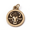 Brass Pendants KK-I668-01AB-03-1
