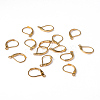 Golden Plated Brass Leverback Earring Findings X-EC223-G-3