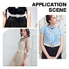 2Pcs 2 Style ABS Plastic Pearl Braided Stretch Chain Belts with Alloy Oval Clasp AJEW-CP0001-66-7