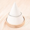 201 Stainless Steel Bulb Link Chains Chain Bracelets for Women BJEW-G767-01B-P-2