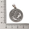 304 Stainless Steel Pendants STAS-C084-01F-AS-3