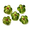 Handmade Silver Foil Glass Lampwork Beads FOIL-T001-02K-1