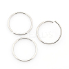 Tarnish Resistant 304 Stainless Steel Open Jump Rings STAS-J013-16xx1.2mm-01-1