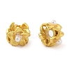Flower Brass Beads KK-S393-05-1