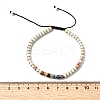 Natural Gemstone & Non-magnetic Hematite Beaded Adjustable Bracelets for Unisex BJEW-K251-09-3