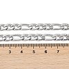 Tarnish Resistant Fashionable 304 Stainless Steel Figaro Chain Necklaces for Men LS-STAS-A028-N017P-2