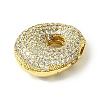 Rack Plating Brass Cubic Zirconia Pendants KK-S378-02G-O-2