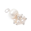 Potato Natural Cultured Freshwater Pearl Pendants PALLOY-JF04749-02-3