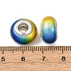 Two Tone Opaque Resin Rondelle European Beads RESI-Z046-02J-3