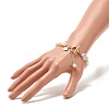 Natural Lavender Amethyst Chip Beaded Bracelet BJEW-TA00032-02-3