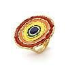 304 Stainless Steel Enamel Finger Rings for Women RJEW-Z096-01G-02-2