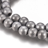 PVD Vacuum Plating Magnetic Synthetic Hematite Beads Strands G-I276-02A-6mm-1
