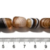 Natural Banded Agate(Dyed & Heated) Beads Strands G-H091-B01-01-4