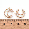 Brass Micro Pave Cubic Zirconia Pendants ZIRC-T016-10-3