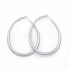 Tarnish Resistant 201 Stainless Steel Teardrop Hoop Earrings for Women EJEW-N052-03A-01-1