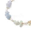 Natural Mixed Gemstone Chips Beaded Bracelets for Women BJEW-JB13219-01-3
