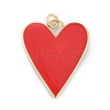 Brass Enamel Pendants KK-M205-13G-07-1