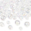 150Pcs 3 Styles Transparent Acrylic Beads MACR-YW0003-96B-1