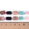 Natural Sodalite & Rhodonite & Prehnite & Amethyst & Rose Quartz & Flower Amazonite & Sunstone Beads Strands G-N358-02A-01-5