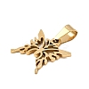 Butterfly 304 Stainless Steel Pendants STAS-M121-12G-2