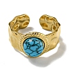 Ion Plating(IP) 304 Stainless Steel Open Cuff Rings RJEW-C079-18G-04-2