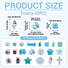 42Pcs 21 Styles Handmade Porcelain Beads PORC-TA0001-45-4