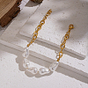 Elegant Natural Pearl Beads Link Bracelets ZR4711-6