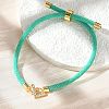 Adjustable Nylon Cord Bracelets X-BJEW-C096-01G-12-1