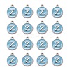 Platinum Plated Alloy Enamel Charms X-ENAM-S118-04Z-P-2
