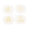 4Pcs 4 Styles Natural Quartz Crystal Display Decorations G-F786-02B-08-1