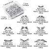 150Pcs 9 Styles Tibetan Style Alloy Beads FIND-FS0003-77-4