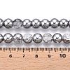Electroplated Crackle Glass Beads Strands X-EGLA-N014-8mm-03-4