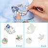 6Pcs 6 Style Sea Animal Handmade Ornament Accessories DIY-GF0008-86-6