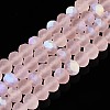 Transparent Glass Beads Strands X-EGLA-A044-T8mm-MB22-1