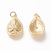 Brass Pendants X-ZIRC-L098-029G-2