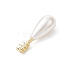 Electroplate Shell Pearl Pendants PALLOY-JF04940-03-4