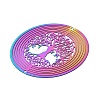 Tree of Life 201 Stainless Steel 3D Rotating Hanging Wind Spinner STAS-C166-05RC-2
