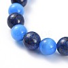 Natural Lapis Lazuli(Dyed) Stretch Bracelets BJEW-JB04506-04-2