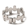 Non-Tarnish 304 Stainless Steel Open Cuff Rings RJEW-Z018-20P-3