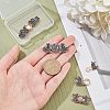 8 Sets 4 Style Alloy Enamel Adjustment Waist Tightener Buckle Buttons FIND-NB0002-69-3